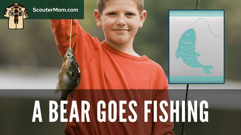 Bear Cub Scouts will learn all about fishing while doing the A Bear Goes Fishing adventure. They will learn about fish, regulations, and fishing equipment. Then they will spend some time trying to catch a fish. Cub Scout Shirt, Letter Template For Kids, Clinch Knot, Strong Knots, Tackle Shop, Cub Scout, Bear Cub, Budgeting Worksheets, Types Of Fish