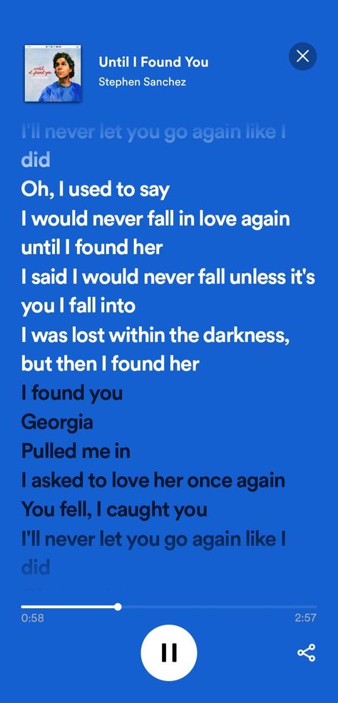 Until I Found You Spotify Aesthetic, Until I Found You Lyrics Aesthetic, I Found Her Song, Until I Found Her, Spotify Song Lyrics, Never Fall In Love Again, Fall In Love Again, Quotes Songs, In Love Again