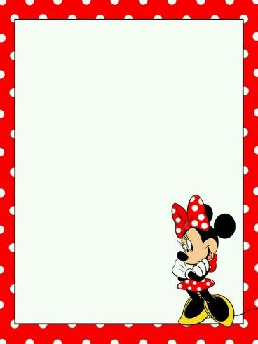 Minnie mouse Minnie Mouse Border, Disney Writing, Minnie Mouse Frame, Mickey Mouse Classroom, Mickey Mouse Clipart, Disney Project Life, Fiesta Mickey Mouse, Disney Frames, Minnie Mouse Birthday Invitations