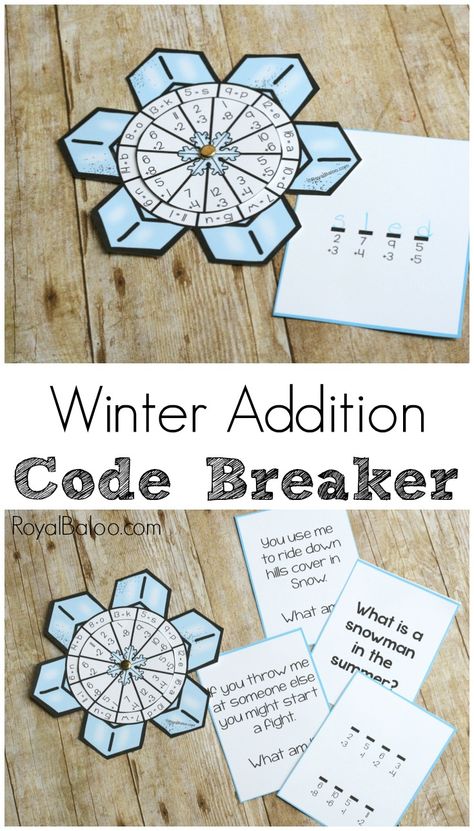 Sleuthing can be tricky business but it's made easier with code breakers. This Winter Addition Code Breaker is sure to attract some unwanted attention. Code Breakers For Kids, Winter Break Countdown Classroom, Christmas Decoder Printable, Return From Winter Break Activities Middle School, Winter Logic Puzzles Free, Free Christmas Escape Room Games, Early Education Activities, Homeschool Lesson Planner, Code Breaker