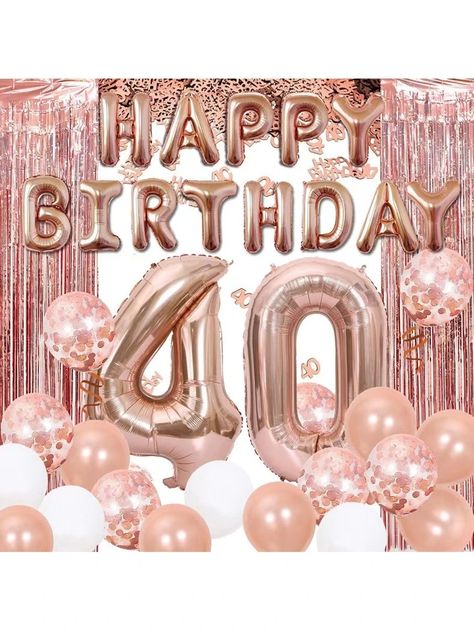 Women's & Men's Clothing, Shop Online Fashion SHEIN Adult Party Decorations, Party Ballons, Paper Confetti, Happy Birthday Balloons, Event Supplies, Birthday Supplies, Number Balloons, Glitter Paper, Childrens Party