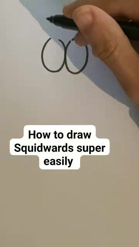 Easy #drawing of Squidwards from #spongebob! For #kids, parents #draw #fun | Easy Drawings | Easy Drawings · Original audio How To Draw Squidward, Cute Spongebob Drawings, Spongebob Easy Drawing, Really Easy Drawings, Fun Easy Drawings, Drawing Spongebob, Easy Cartoon Characters To Draw, Easy Cartoon Characters, Spongebob Drawings