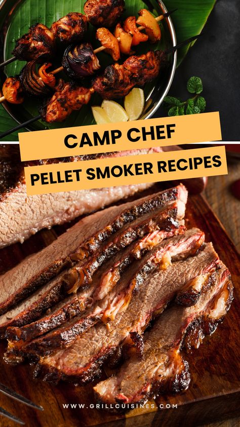 Try our favorite camp chef pellet grill recipes, for perfect smoked food. These camp chef smoker recipes are quick, easy to make, and are perfect for dinner or gathering. Camp Chef Smoker Recipes, Camp Chef Pellet Grill Recipes, Camp Chef Recipes, Pellet Smoker Recipes, Grill Cleaning, Pellet Smoker, Smoked Food, Pellet Grill Recipes, Camp Chef