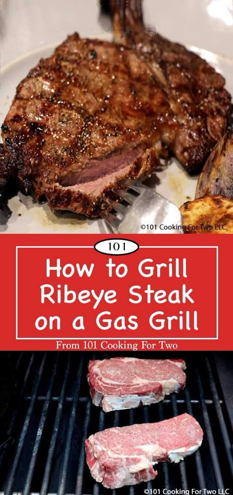 Learn How to Grill a Ribeye Steak on a Gas Grill with these easy to follow step by step photo instructions for delicious results. via @drdan101cft Grill Ribeye Steak, Steak On Gas Grill, Cooking Ribeye Steak, Grilled Ribeye Steak, Ribeye Steak Recipes, Grilled Ribeye, Rib Steak, Grilled Steak Recipes, Perfect Steak