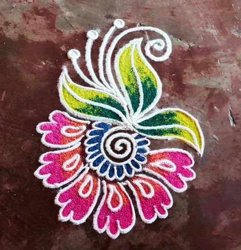 Easy Rangoli Ideas, Rangoli Images, Ganpati Rangoli, Diwali Rangoli Design, Rangoli Design For Diwali, Rangoli Designs For Diwali, Colour Kolam, Diwali Rangoli Designs, Rangoli For Diwali