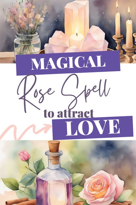 Attract love with a magical rose spell! Roses are known for their beauty and powerful love energy. This spell will help you harness that energy to bring love and romance into your life. Easy to follow and incredibly effective, this rose spell is a must-try for anyone looking to enhance their love life. Click to discover the magic! #LoveSpell #RoseMagic #Witchcraft #LoveRitual #MagicalRoses Spell To Attract Love, Spell For Love, Garden Spells, Fresh Rose Petals, Spells For Beginners, Jar Spells, Rose Love, Powerful Love Spells, Attract Love