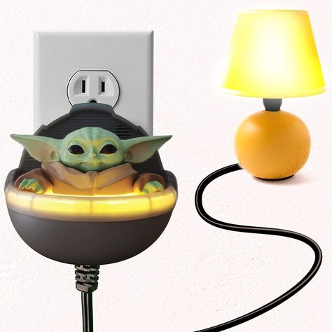 Star Wars Mandalorian The Child Night Light Baby Yoda Talking Clapper Wireless NECA The sound activated on/off switch. Two Claps turn on the lamp (appliance). 3 Claps turn on the Night Light and hear movie quotes. The Clapper can control one appliance. Connect your appliance into The Clapper. Plug The Clapper into any standard wall outlet. Features: Microphone. 2 Clap Outlet - Appliance connected to this outlet will be activated by 2 claps. 3 Clap activates the Night Light and talking movie quotes. Feature: WIRELESS WALL SWITCH: Simplify your life with the easy to use smart home wall switch. No more fumbling through the darkness looking for your light switch. Each package contains 1 Clapper switch. Feature: SOUND ACTIVATION: Lights On! Lights Off! Control your kitchen and bedroom lighting Ceiling Projector, Leather Restoration, Gaming Room Decor, Stair Lights, Tape Painting, Star Projector, Night Light Kids, Kitchens And Bedrooms, Wall Outlets