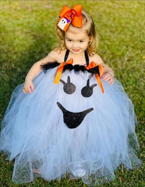 Toddler Ghost Costume Girl, Girl Scream Costume, Toddler Ghost Costume, Tulle Costumes, Scream Costume, Ghost Halloween Costume, Spooky Costumes, Girls Costumes, Ghost Costume