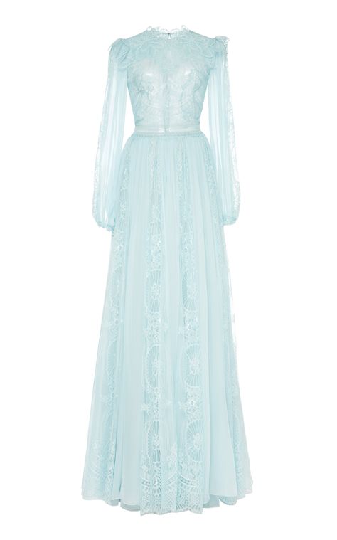 Zuhair Murad Long Sleeve, Gaun Abad Pertengahan, Ellie Saab, Piece By Piece, Dreamy Dress, Chiffon Gown, Zuhair Murad, Maxi Dress Cotton, Chantilly Lace