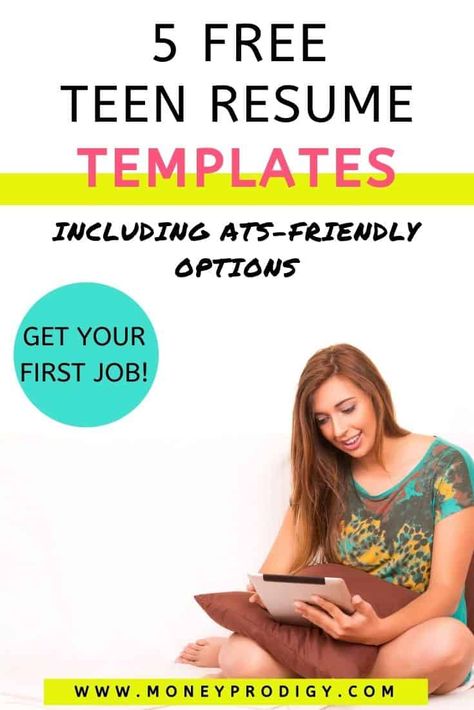 Teen Resume With No Experience, Summer Jobs For Teens, Basic Resume Examples, Best Free Resume Templates, Teen Resume, First Resume, Professional Resume Examples, Free Resume Templates, Resume No Experience