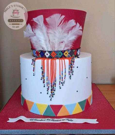 Membeso Cake, Zulu Traditional Wedding Cakes, Beaded Wedding Cake, African Wedding Cakes, Zulu Traditional Wedding, African Cake, Mickey Birthday Cakes, Surprise 50th Birthday Party, Buttercream Cake Designs