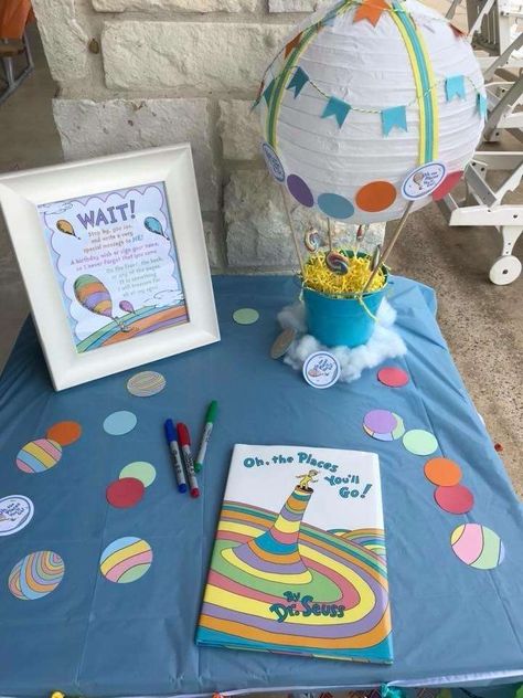 Dr Suess Baby, Doctor Suess Birthday, Dr Seuss Party Ideas, Preschool Graduation Party, Kindergarten Graduation Party, Dr Seuss Birthday Party, Dr Seuss Baby Shower, Boys First Birthday Party Ideas, Seuss Party