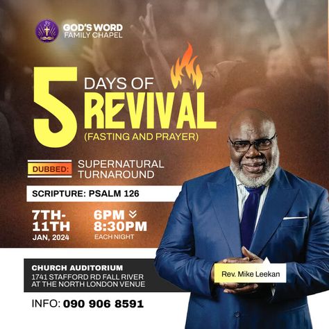 revival church flyer Church Revival Flyer Design, Revival Flyer Design, Church Poster Ideas, Church Conference, Poster Idea, Social Media Branding Design, Church Graphics, Media Branding, Church Poster Design