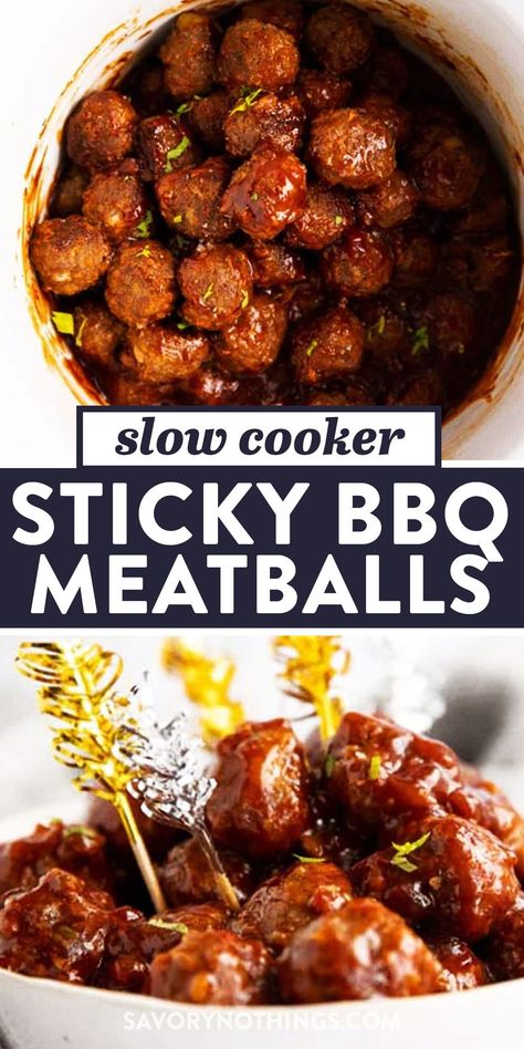 Cocktail Meatballs Bbq Sauce, Sticky Bbq Meatballs, Sticky Meatballs Crockpot, Sweet Chili Bbq Meatballs, Bbq Meatball Appetizer Recipes, Bbq Cocktail Meatballs, Honey Bbq Meatballs Crockpot, Bbq Meatball Recipes Crockpot, Meatballs Bbq Crockpot