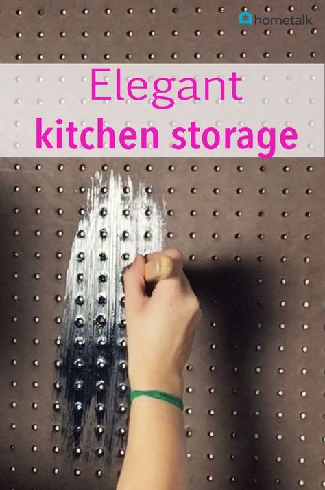 This is so easy! Pegboard Kitchen, Organization Vanity, Organization Shelves, Organize Life, Bathroom Towel Storage, Storage Idea, Closet Organization Diy, Diy Wall Shelves, Vanity Makeup