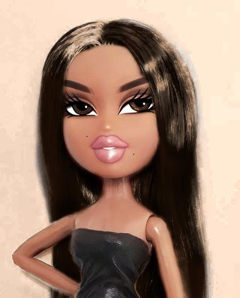 Brown Hair Bratz Doll Profile Pic, Bratz With Brown Hair, Bratz Doll Brown Hair Brown Eyes, Bratz Brown Hair Brown Eyes, Brown Bratz Doll, Brunette Bratz Doll Profile Pic, Bratz Brunette, Bratz Brown Hair, Brunette Bratz Doll