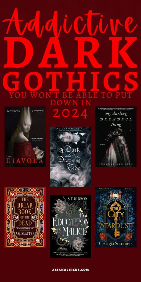 Read the darkest new gothic books of 2024 that will surely spook you out in style. Explore the best of modern gothic literature including new modern gothic novels, gothic thrillers and mysteries, spooky gothic horror books, and scary new gothic fantasy books for adults. more in telegram Horror Fantasy Books, Gothic Fantasy Books, Horror Romance Books, Gothic Horror Books, Gothic Books Aesthetic, Dark Books Aesthetic, Goth Literature, Gothic Literature Aesthetic, Horror Books Aesthetic