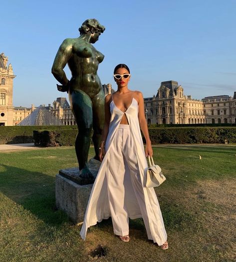 MICHAEL LO SORDO on Instagram: “lumière blanche 🖤 @aminamuaddi in @michaellosordo” Bridal Pantsuit, Australian Clothing Brands, Hot Weather Outfits, Parisian Summer, Australian Clothing, Beach Wedding Attire, Amina Muaddi, Shower Dresses, Summer Photos