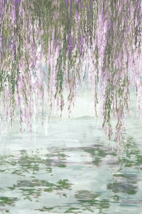 Willow Tree Art, Reiki Art, Weeping Willow Tree, Tree Wall Murals, Phillip Jeffries, Weeping Willow, Tree Wallpaper, Linen Paper, Silk Linen