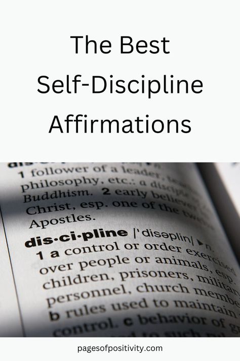 Boost your self-control and focus with powerful discipline affirmations. This blog post offers effective affirmations for self-development. Discover conscious discipline affirmations that foster intention in your actions. Use daily affirmations for focus to sharpen your concentration. Embrace self-discipline affirmations that empower you to overcome challenges and stay committed to your goals. Short Positive Affirmations, Conscious Discipline, I Am Affirmations, Vision Board Affirmations, Affirmations For Women, Daily Word, Success Affirmations, Morning Affirmations, Best Version Of Yourself