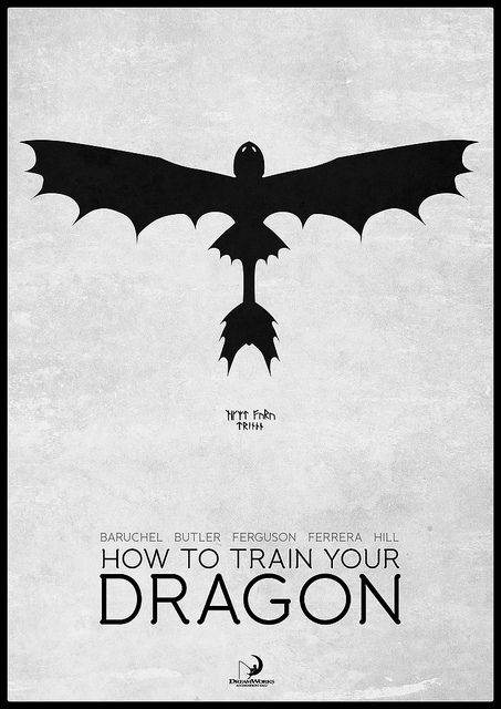 Great How to Train Your Dragon minimalist poster! Love this movie! by H. Svanegaard via Flickr Httyd Art, Dragon Birthday, Dragon Party, Dragon Trainer, Minimal Poster, Minimal Movie Posters, Night Fury, Train Your Dragon, Movie Posters Minimalist