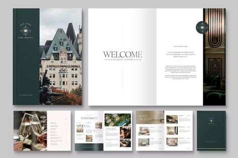 Hotel Booklet Design, Hotel Information Booklet, Residential Brochure Design, Luxury Property Brochure, Hotel Infographic, Luxury Hotel Brochure, Wedding Brochure Design, Hotel Brochure Design, Luxury Brochure Design