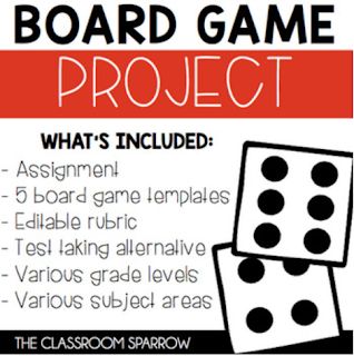 Board Game Project, Lsat Logic Games, Board Game Template, Education Tools, Secondary English, Logic Games, English Teachers, Project Board, Review Activities