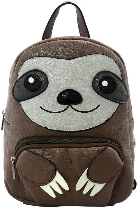 Sloth Backpack, Smiling Sloth, Giant Sloth, Three Toed Sloth, Small Backpack Purse, Sloth Life, Mini Mochila, Sloth Lovers, Baby Sloth