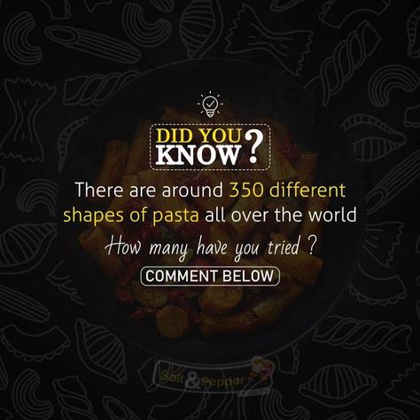 There are around “350 different Shapes of Pasta” all over the world. 🧐😉 How many have you tried? 😁 Tell us in the comment section. 👇 Chinese Food Delivery, Instagram Branding Design, Ads Creative Advertising Ideas, Engagement Posts, Food Content, Advertising Ideas, Food Poster Design, Instagram Branding, Food Packaging Design