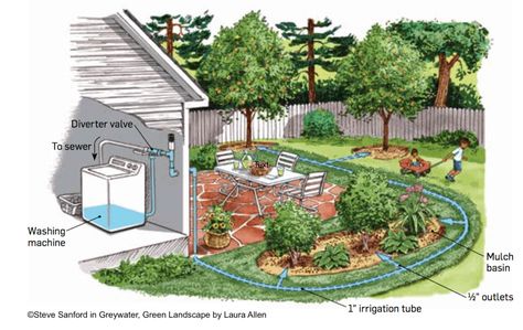 Greywater Action is a collaborative of educators who teach residents and tradespeople about affordable and simple household water systems that dramatically Productive Landscape, Shed To Cabin Conversion, Shed To Cabin, Mudroom Pantry, Green Corner, Helpful Websites, Eco Garden, Saving Water, Rose Care