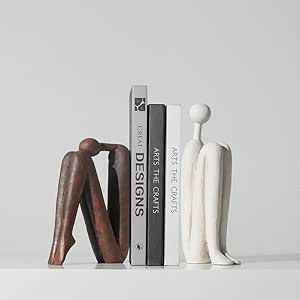 Decorative Bookends for Shelves，Bookends for Heavy Books Resinous Thinker Statue,Book Shelf Decor，Modern Creative Office Company Bookends Ornament Decorations 3d Printed Bookends, Shelf Decor Modern, Book Shelf Decor, Office Company, Japandi Decor, Decorative Bookends, Creative Office, Bookshelf Decor, Book Shelf