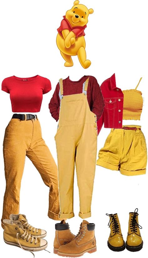 Costumes Black Women, Halloween Costumes Black Women, Halloween Costumes Black, Halloween Costumes Last Minute, Costumes Last Minute, Halloween Costumes Men, Pooh Costume, Winnie The Pooh Costume, Disney Character Outfits