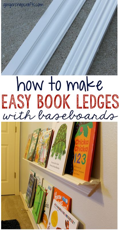 Reading Nook In Nursery, Diy Book Ledge, Diy Book Display, Library Colors, Nooks Ideas, Disney Display, Book Ledges, Book Ledge, Baby Books Diy