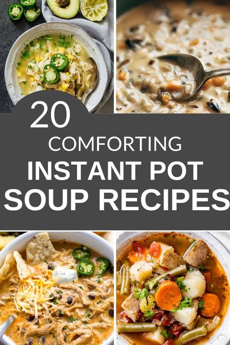 All In One Instant Pot Recipes, Soup Pressure Cooker Recipes, Instant Pot Soup And Stew Recipes, Instant Pot Fall Dinner Recipes, Instant Pot Recipes Appetizers, Fall Pressure Cooker Recipes, Fall Soups Instant Pot, Instapot Soup Recipes Chicken, Instant Pot Soups Recipes