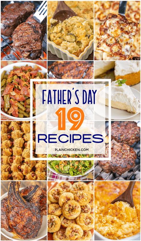 Fathers Day Menu Ideas, Fathers Day Dinner Ideas, Fathers Day Lunch, Fathers Day Brunch, Dinner Menu, Grilling Recipes, Brunch Recipes, Lunch Recipes, Instant Pot Recipes