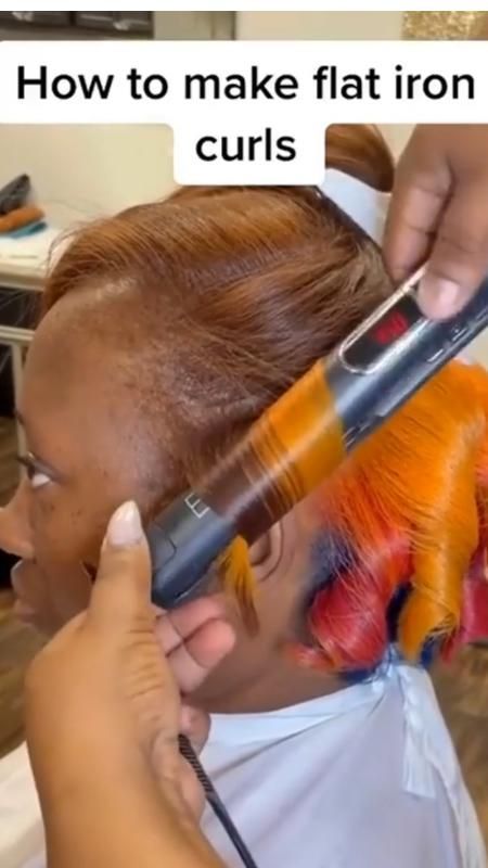 Hair Styles Flat Iron, Curls Flat Iron, Iron Curls, Flat Iron Hair, Flat Iron Curls, Iron Hair, Hair Patterns, Braids Hairstyles Pictures, Hair Braid Videos