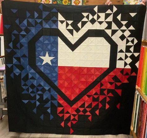 Texas Exploding Heart Kit Texas Quilt Patterns, Exploding Heart Quilt Pattern, Exploding Heart Quilt, Texas Quilts, Texas Quilt, Texas Western, Heart Quilts, Free Macrame Patterns, Nails Heart