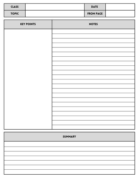 Unlock the secrets to effective note-taking with this Cornel Notes example page. 📝🔍 Elevate your study game with this expertly crafted page that offers invaluable tips and techniques to optimize your learning experience. Learn how to structure your notes efficiently, capture essential details, and create meaningful summaries. #CornellNotes #NoteTakingTips #StudyTechniques #EducationTips #StudySkills #AcademicExcellence #NoteTakingSystem #StudySmart #EffectiveLearning #StudyHacks One Page Summary Notes, Types Of Note Taking Methods, Goodnotes Paper, Note Taking Template, Note Taking Tips, Cornell Notes, Pharmacy Student, Study Techniques, Holiday Templates