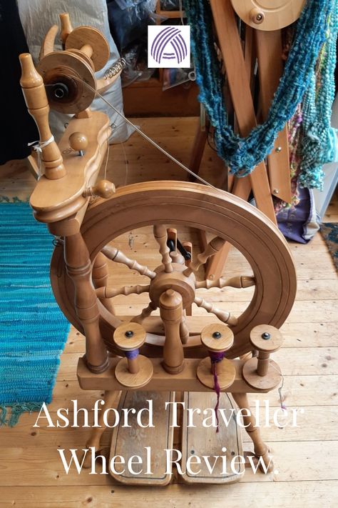 In this blog post I write a review of the Ashford Traveller spinning wheel. My first wheel, my Trusty Traveller. Ashford Traveller Spinning Wheel, Ashford Spinning Wheel, Art Tools, Spinning Wheel, Yarn Dyeing, Spinning, Sheep, Fiber Art, Wheel