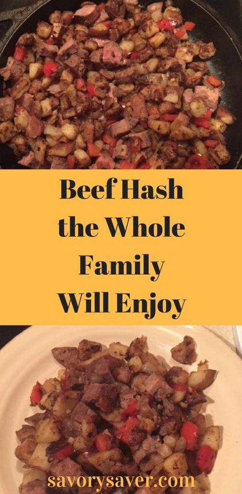 Diy Valentines Cards For Him, Valentines Cards For Him, Roast Beef Hash, Leftover Beef, Breakfast For A Crowd, Hash Recipe, Beef Hash, Breakfast Ingredients, Diy Valentines Cards