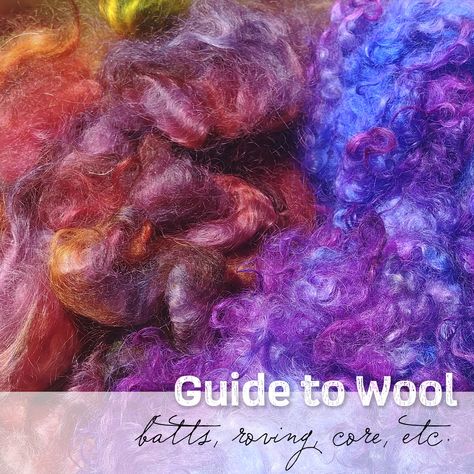 Wool Glossary for Needle Felters — Star Magnolias Wool Batts, Roving Wool, Art Batts, Foam Blocks, Dog Brushing, How To Get Thick, Felting Tutorials, Wet Felting, Fiber Arts