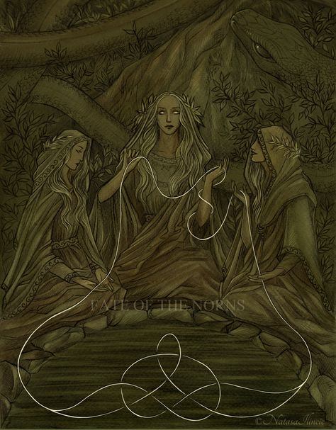 3 Fates Tattoo, The Norns, Symbole Viking, John Bauer, Norse Pagan, Three Women, Norse Vikings, Triple Goddess, Mythology Art