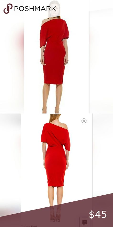 Red Alexia Admor dress NWT size M Alexia Admor Dress, Alexia Admor, Pet Home, Side Zipper, Dress Es, Dresses Skirts, Pet, Zipper, Red