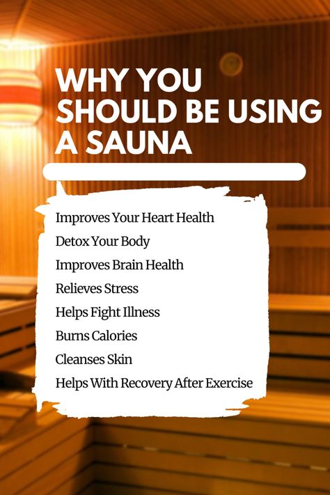 There are so many incredible benefits you can reap from using a sauna. It does not take as much effort as an intense workout schedule or a strict diet. A sauna can be absolutely life changing! Follow for more health + wellness content! Sauna Health Benefits, Infrared Sauna Benefits, Wellness Content, Sauna Benefits, Nutritional Therapy, Sauna Room, Strict Diet, Healthy Lifestyle Motivation, Heat Therapy