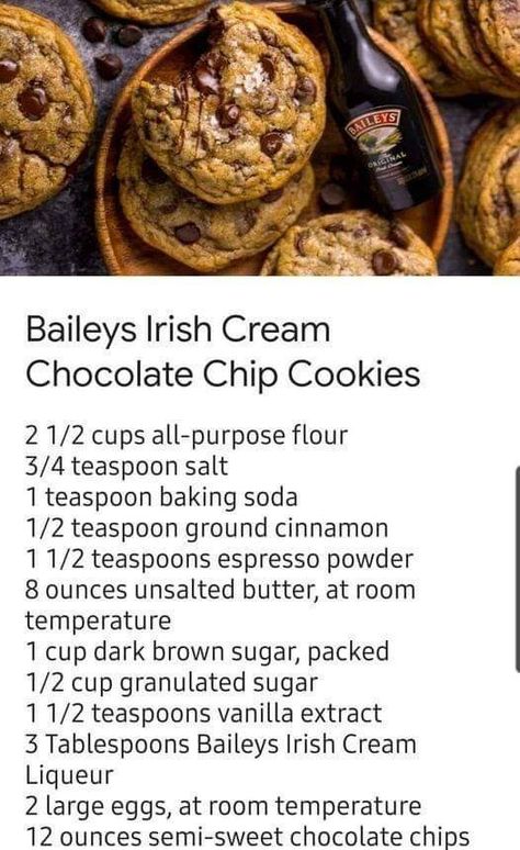 Irish Cream Cookie Recipe, Irish Cream Cookies, Baileys Irish Cream Recipes, Irish Cream Recipe, Baileys Recipes, Cream Cookies, Boozy Desserts, Baileys Irish, Baileys Irish Cream