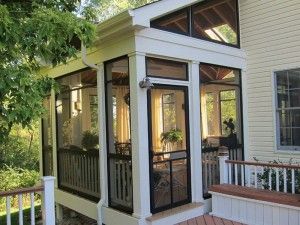 Covered Porch Remodeling in Atlanta Enclosed Front Porches, Veranda Design, Porch Kits, Porch Design Ideas, Traditional Porch, Screened Porch Designs, Building A Porch, Enclosed Porches, Front Porch Design