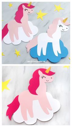 Unicorn Crafts For Kids | Have the kids make these cute and easy unicorn cards for Mother's Day or for any special occasion. They're a great art project for children in kindergarten and elementary school, plus it comes with a free printable template. #kids #kidsactivities #kidscrafts #craftsforkids #unicorncrafts #unicorns #mothersday #mothersday #mothersdaycrafts #mothersdaycards #kindergarten #elementary #ece #earlychildhood Unicorn Crafts For Kids, Unicorn Cards, Diy Unicorn, Unicorn Card, Unicorn Crafts, Easy Art Projects, Unicorn Kids, Winter Crafts For Kids, Printables For Kids