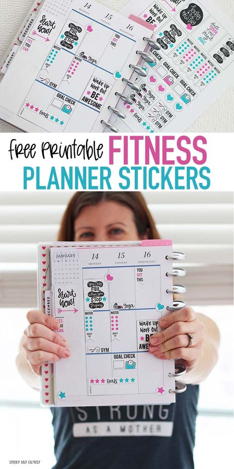 FREE printable fitness planner stickers to fit Happy Planner and more! These fitness planner stickers are perfect to track workouts, fitness goals, and more. LOVE these for staying motivated! #ad #FitAtPlanetFitness #PlanetFitness #plannerstickers #planner #plannerlove Ywam Kona, Organized Planner, Fitness Stickers, Planer Organisation, Fitness Journal Printable, Track Workouts, Fitness Planner Stickers, Fitness Planner Free, Yoga Flexibility