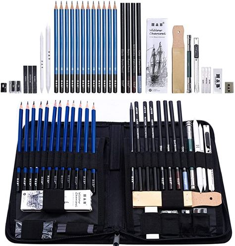 Best Sketching Pencils, Sketch Kit, Drawing Kits, Drawing Pencils, Artist Pencils, Drawing Tutorials For Beginners, Drawing People Faces, Architecture Model House, Sketch Paper