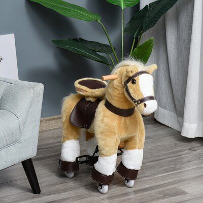 Wood rocking horse